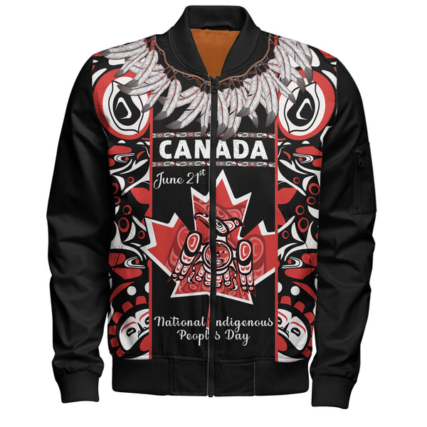 Canada Bomber Jacket National Indigenous Peoples Day Canadian Indigenous Haida