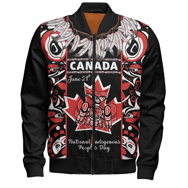 Canada Bomber Jacket National Indigenous Peoples Day Canadian Indigenous Haida