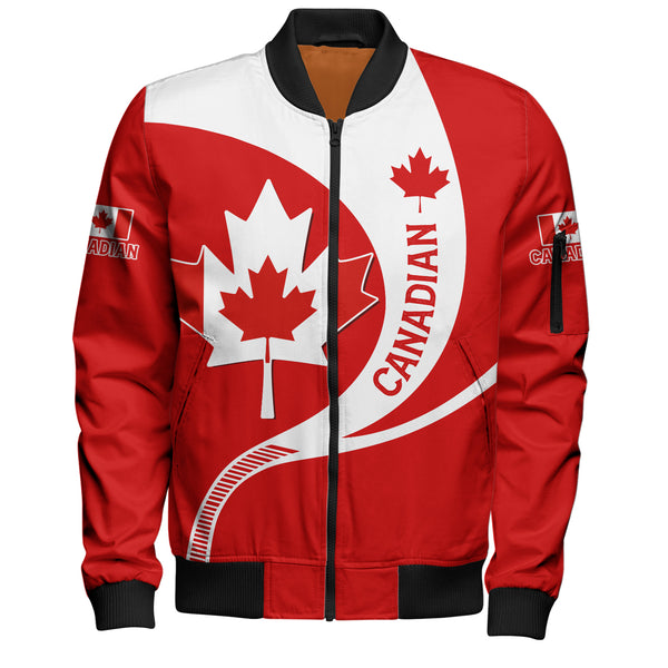 Canada Bomber Jacket Proud Canadian Maple