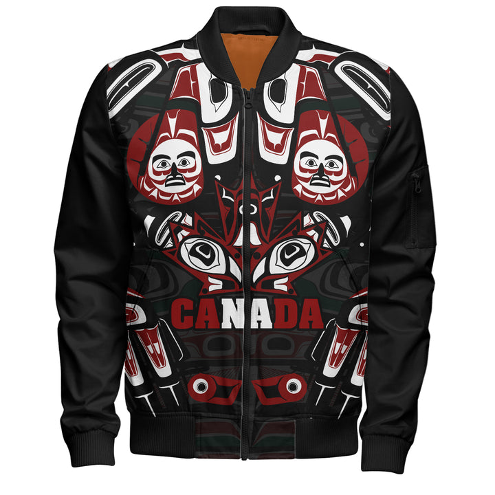 Canada Bomber Jacket Haida Heritage Maple