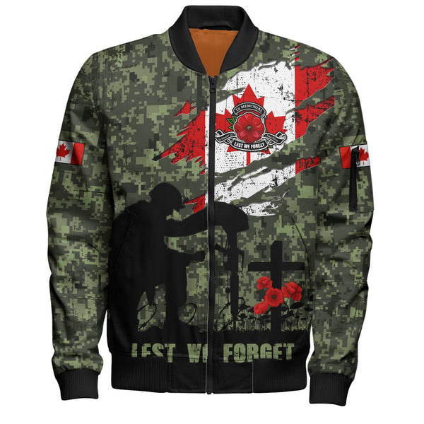 Canada Bomber Jacket Remembrance Day Fallen Soldiers Memorial