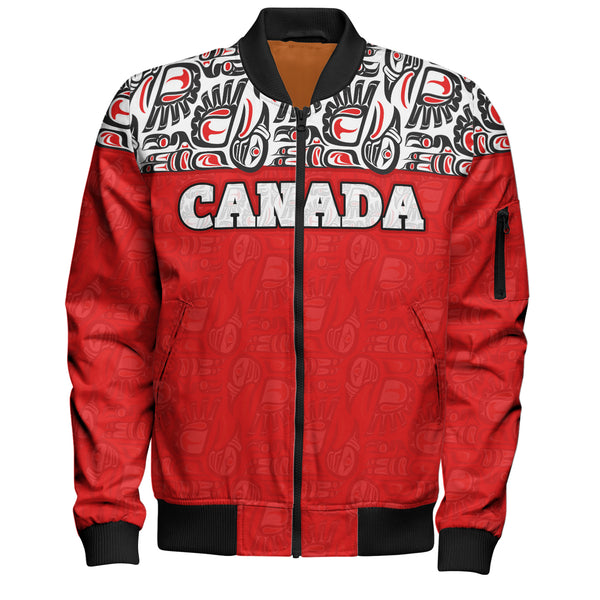 Canada Bomber Jacket Haida Voices Of The North