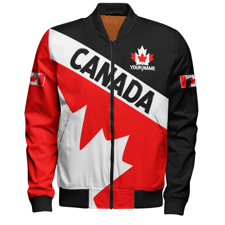 Canada Bomber Jacket Maple Power Stripes