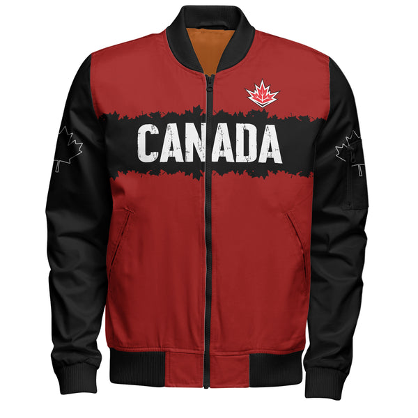 Canada Bomber Jacket Red & Black True North
