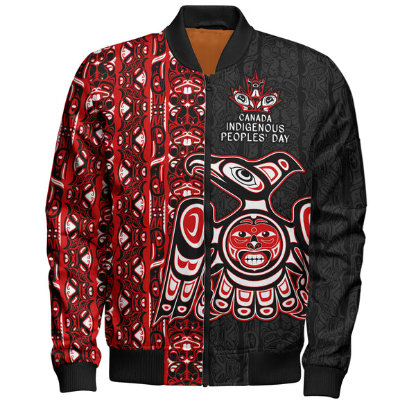 Canada Bomber Jacket Haida Indigenous Spirit Canada Edition