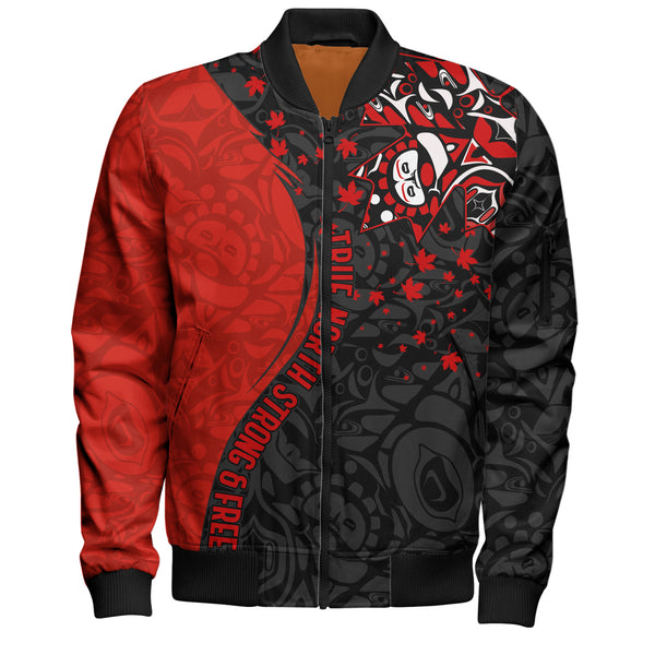 Canada Bomber Jacket Haida Flame Canada Proud