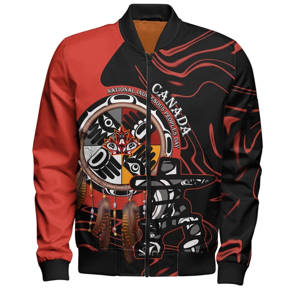 Canada Bomber Jacket Indigenous Peoples Day With Dreamcatche