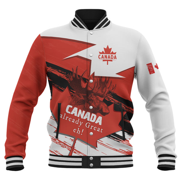 Canada Baseball Jacket Canada Already Great, Eh!