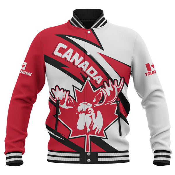 Canada Baseball Jacket Red Thunder The Canadian Spirit