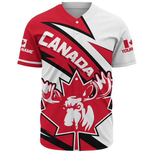 Canada Baseball Shirt Red Thunder The Canadian Spirit