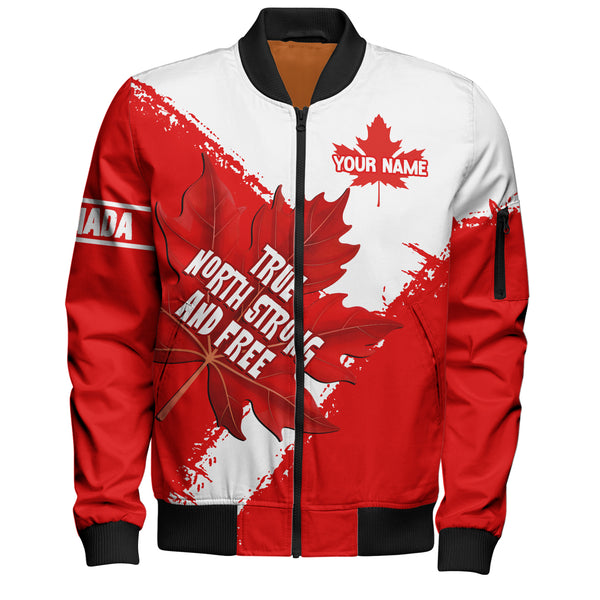 Canada Bomber Jacket Maple Strength Strong And Free