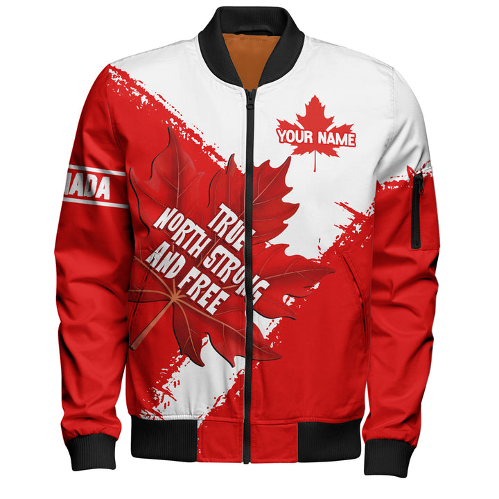 Canada Bomber Jacket Maple Strength Strong And Free