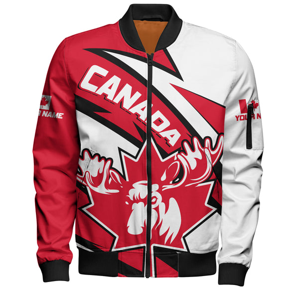 Canada Bomber Jacket Red Thunder The Canadian Spirit