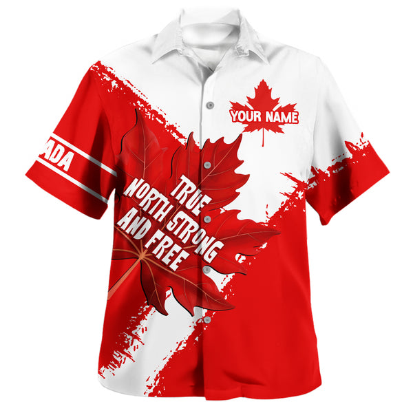Canada Bowling Shirt Maple Strength Strong And Free