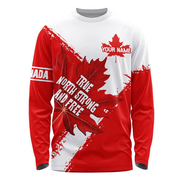 Canada Long Sleeve T-Shirt Maple Strength Strong And Free