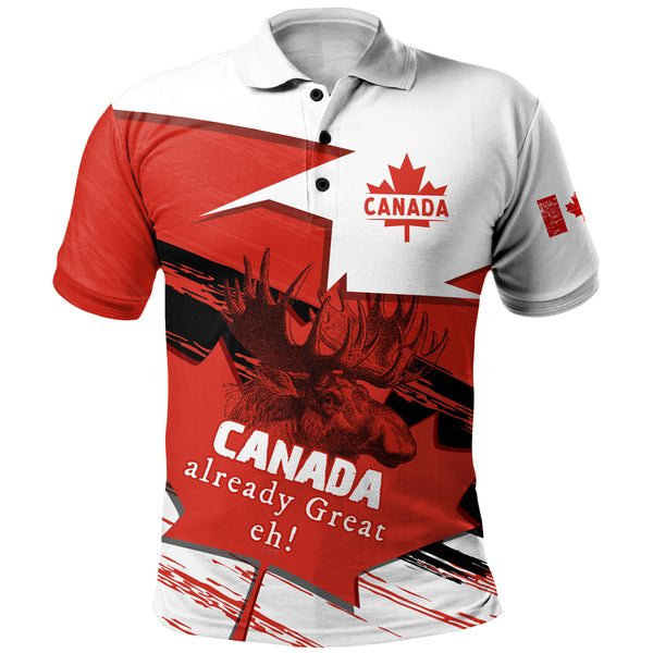 Canada Polo Shirt Canada Already Great, Eh!