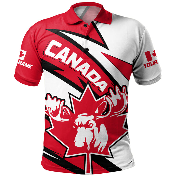 Canada Polo Shirt Red Thunder The Canadian Spirit