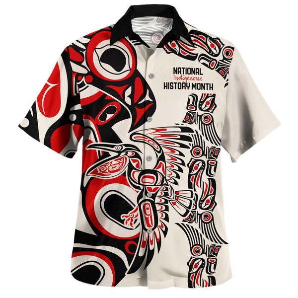 Canada Bowling Shirt Haida Sacred Wings History Month Edition