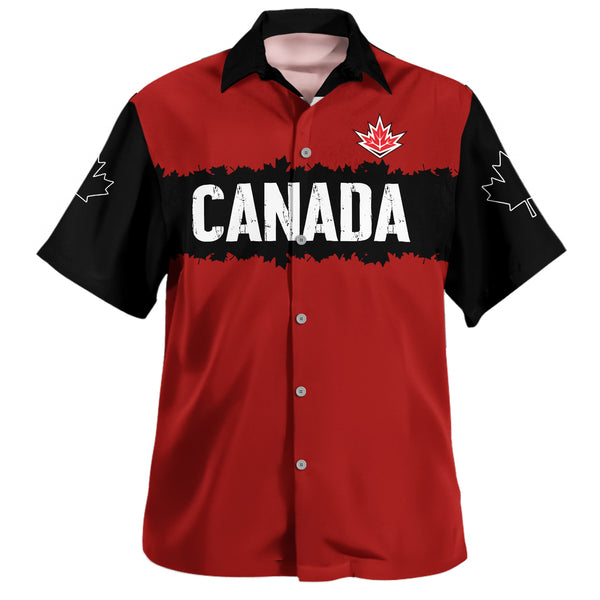 Canada Bowling Shirt Red & Black True North