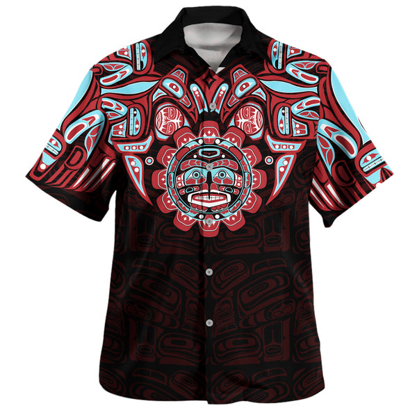 Canada Bowling Shirt Haida Spirit Of The Sun