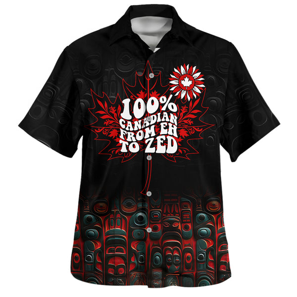 Canada Bowling Shirt Canadian From Eh To The Zed Haida Pattern