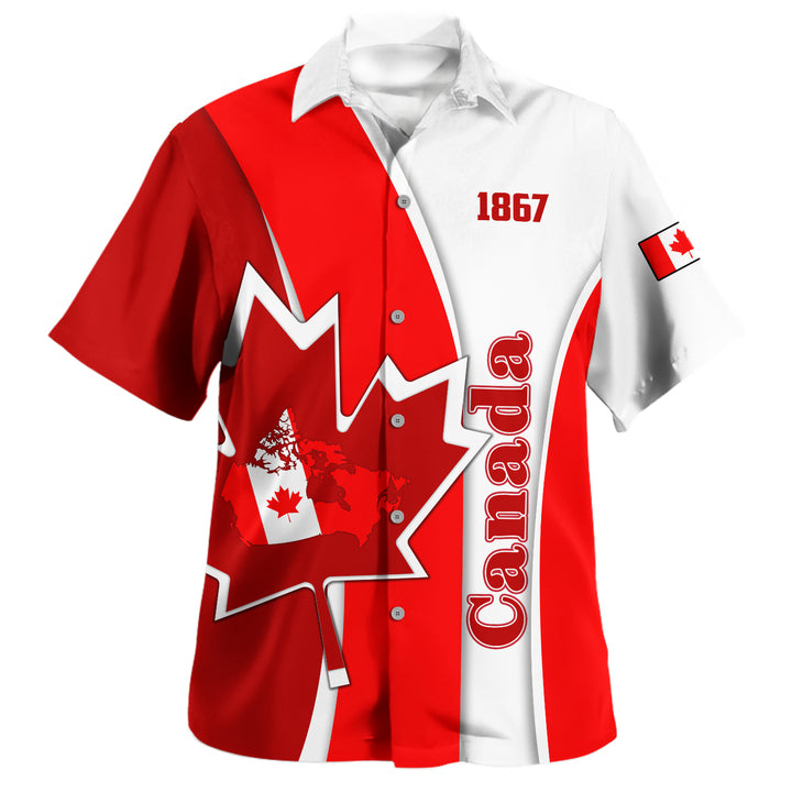 Canada Bowling Shirt Founding Year Spirit