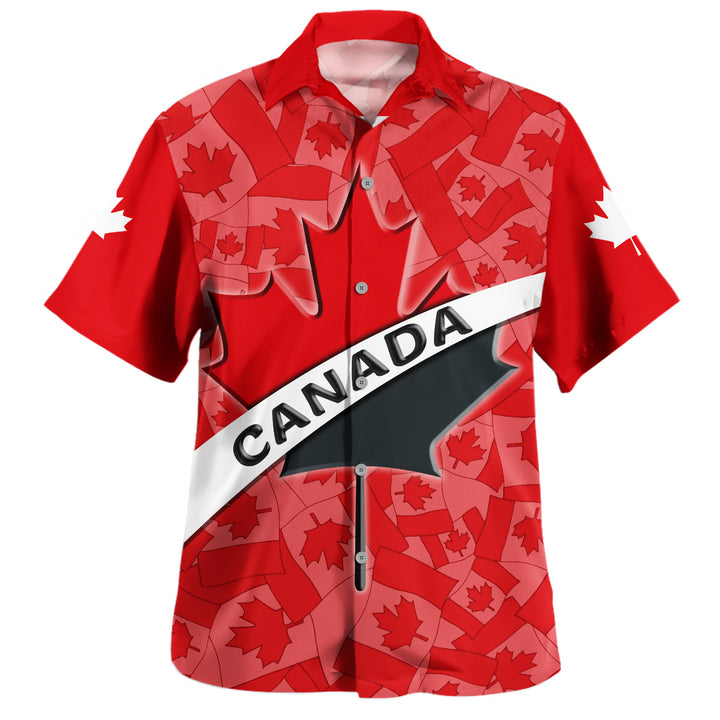 Canada Bowling Shirt Born Canadian Built Proud