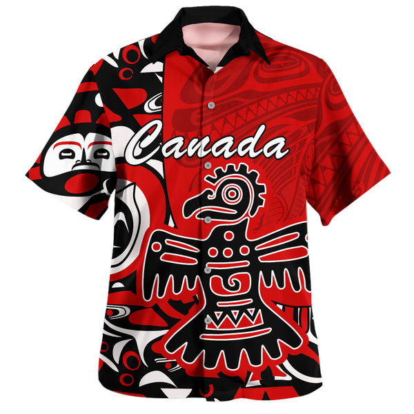 Canada Bowling Shirt Canada Eagle’s Might Haida Heritage
