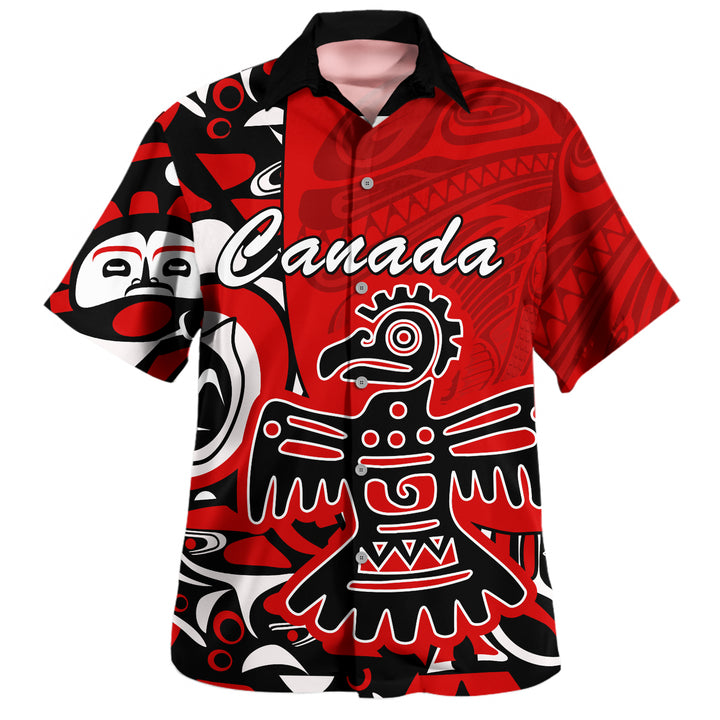 Canada Bowling Shirt Canada Eagle’s Might Haida Heritage