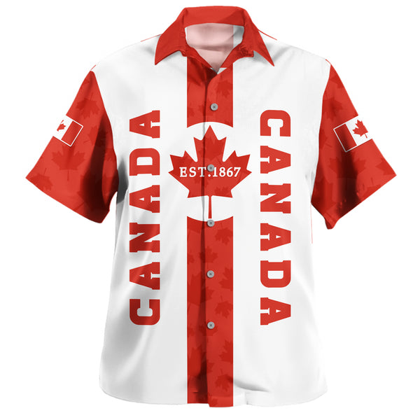 Canada Bowling Shirt Canada Maple Pride 1867