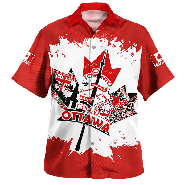 Canada Bowling Shirt Canada Day Maple Pride