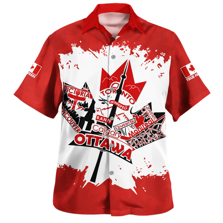 Canada Bowling Shirt Canada Day Maple Pride