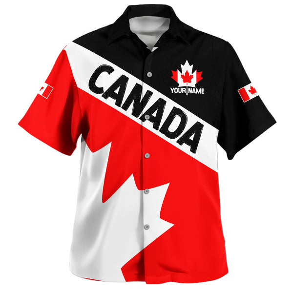 Canada Bowling Shirt Maple Power Stripes