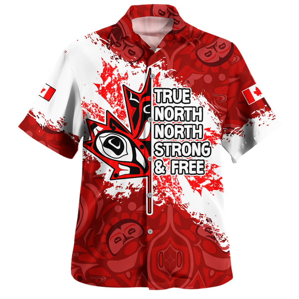 Canada Bowling Shirt Haida Indigenous Maple Pride