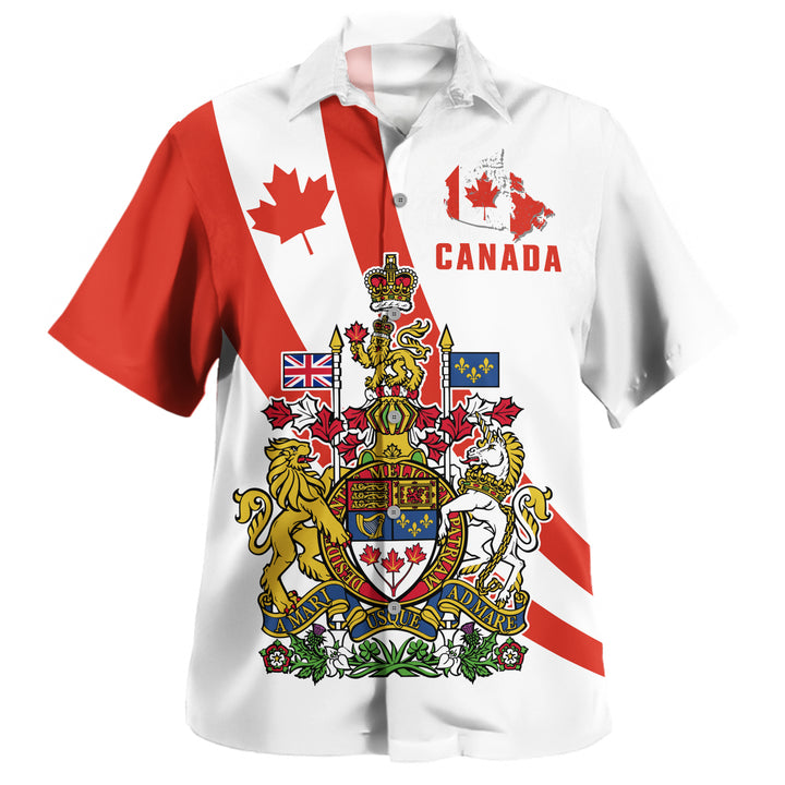 Canada Bowling Shirt Great North Symbol