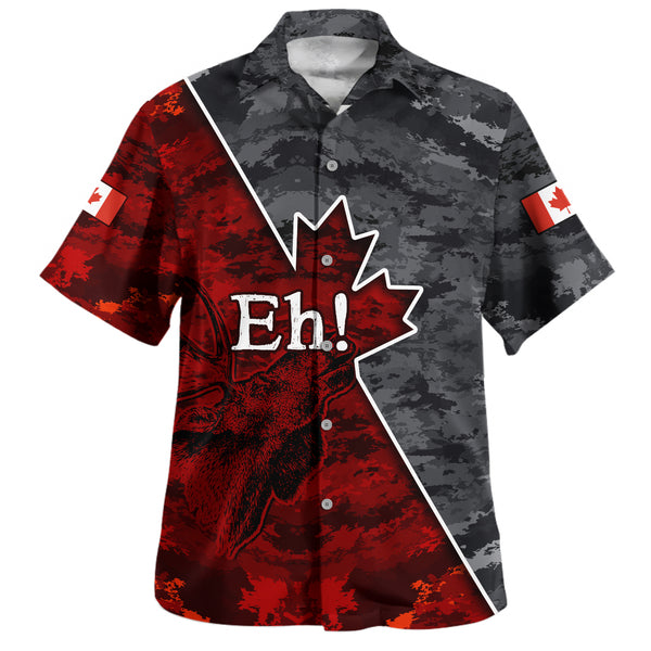 Canada Bowling Shirt Camouflage Maple Strength