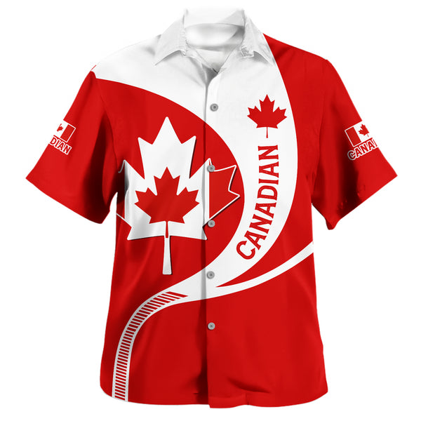 Canada Bowling Shirt Proud Canadian Maple