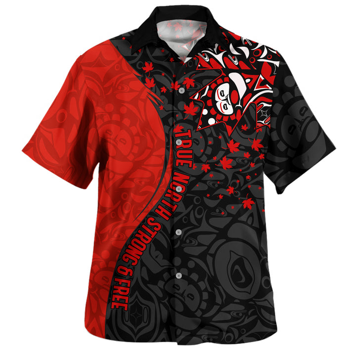 Canada Bowling Shirt Haida Flame Canada Proud