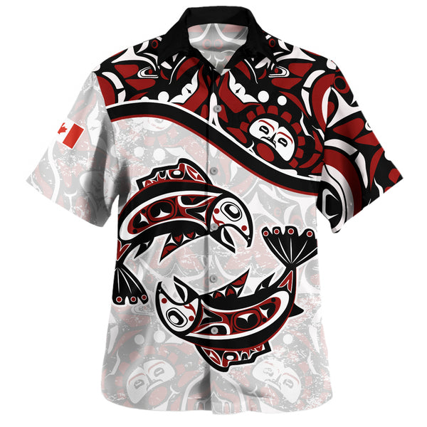 Canada Bowling Shirt Haida Ocean Strength