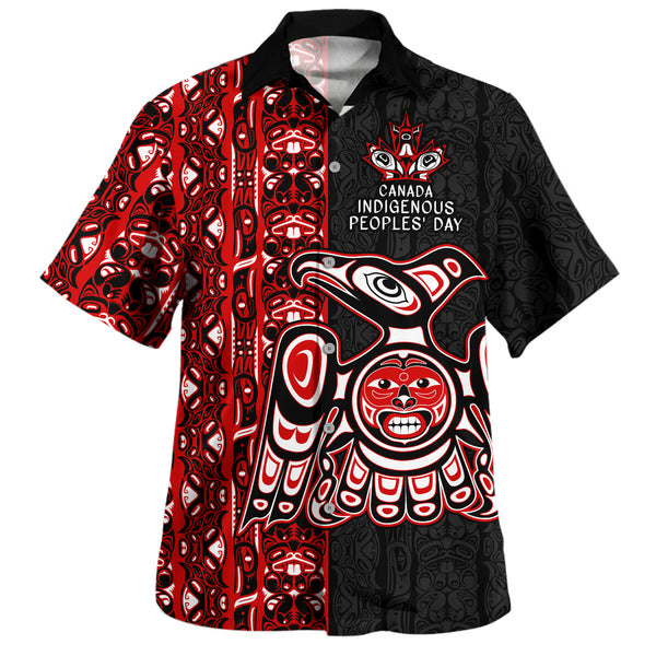 Canada Bowling Shirt Haida Indigenous Spirit Canada Edition