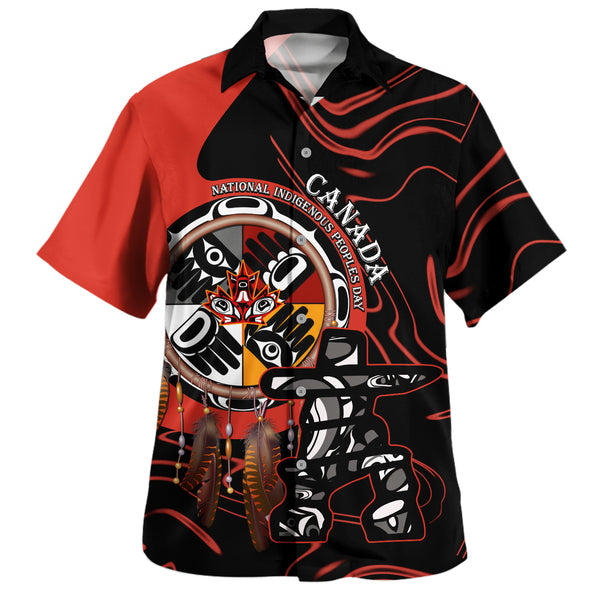 Canada Bowling Shirt Indigenous Peoples Day With Dreamcatche