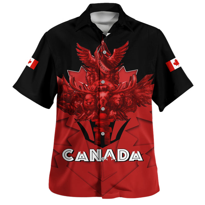 Canada Bowling Shirt Red Sovereign Northern Emblem