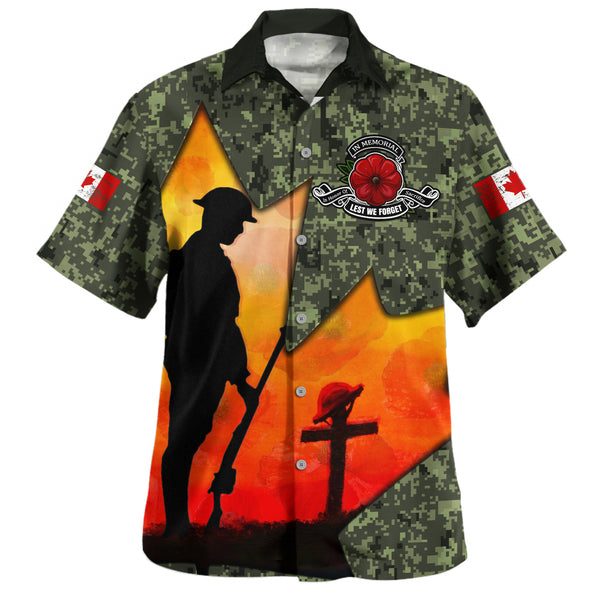 Canada Bowling Shirt Remembrance Day Honoring The Brave