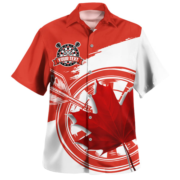 Canada Bowling Shirt Sharp Maple Dart Shot