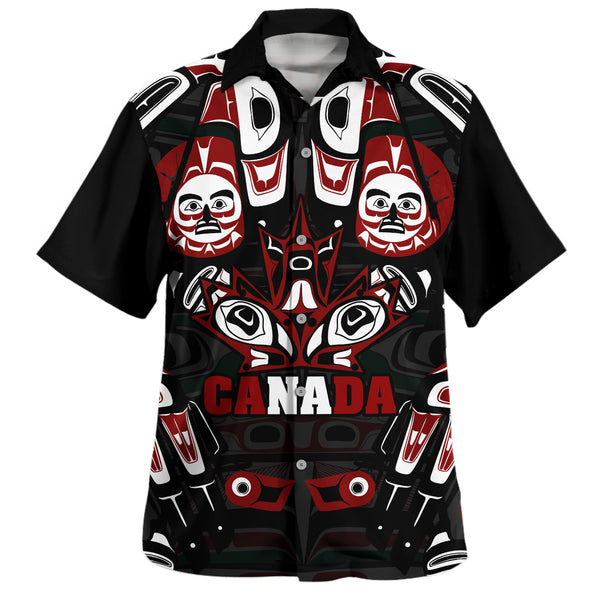 Canada Bowling Shirt Haida Heritage Maple