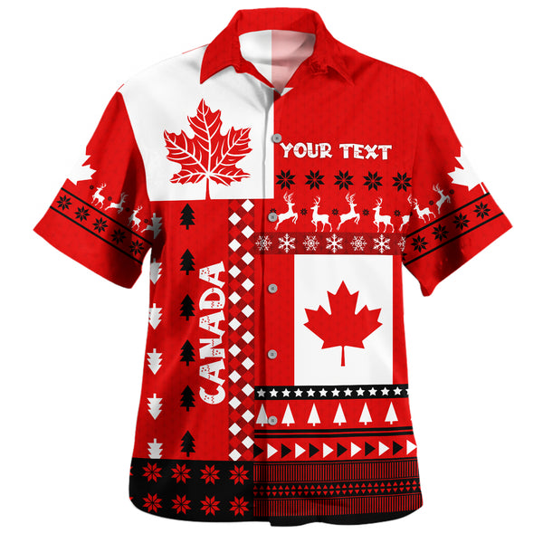 Canada Bowling Shirt Nordic Maple Christmas Spirit