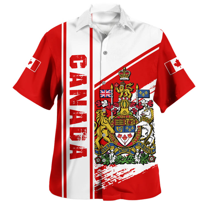 Canada Bowling Shirt Canada Heritage Crest