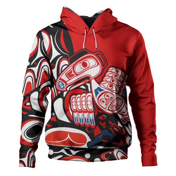 Canada Hoodie Haida Red Totem Legacy