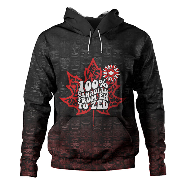 Canada Hoodie Totem Shadows Canada’s Spirit