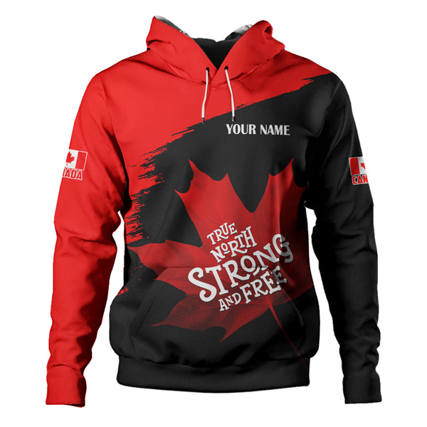 Canada Hoodie Custom Maple Power Blackout